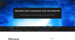 Desktop Screenshot of colchesterchurches.org.uk