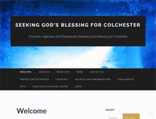 Tablet Screenshot of colchesterchurches.org.uk